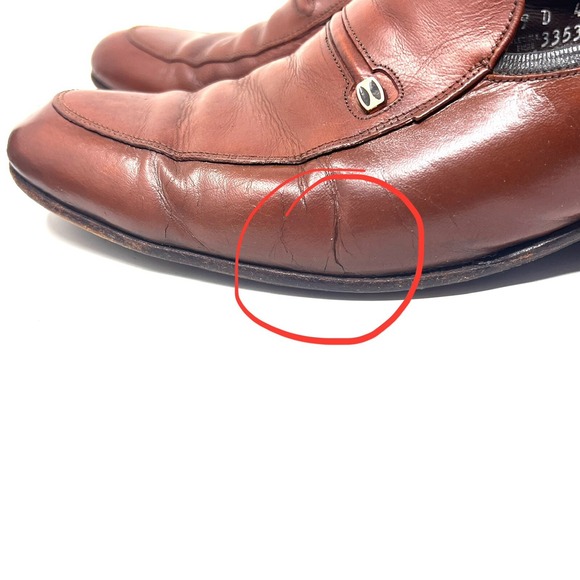 Florsheim‎ Imperial Cognac Brown Leather Apron Toe Loafers Casual Shoes Mens 9 - Picture 7 of 9